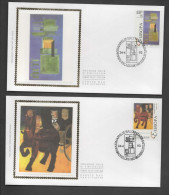 Delcampe - FDC Zijde : Nr 2501/02 Stempel: Bruxelles 1180 Brussel - 1991-2000