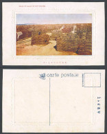 Delcampe - China Old Embossed Postcard Dairen Wharf Pier, Piles Of Bean Beans 大連 大棧橋 大豆之景 - China