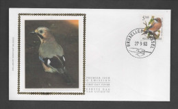 Delcampe - FDC Zijde : Nr 2526 Stempel: Bruxelles - Brussel - 1991-2000
