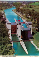 Delcampe - Peterborough Ontario Canada Hydraulic-Lift-Lock Schleuse Kanal Boote Luftbild Ba - Ohne Zuordnung