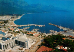 Delcampe - Kemer Tuerkei Turkey Hafen Meer Berge Hotels Strand Tennisplatz Yachthafen Luftb - Türkei