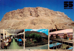 Delcampe - Masada Israel Masada Seilbahn Festung Felsen Totes-Meer Restaurant Cafeteria Wue - Israel