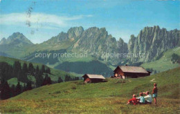 Delcampe - Jaunpass La Gruyere FR Alphuette Bergwiese Felsgipfel Kinder - Other & Unclassified