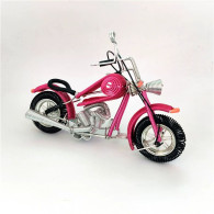Delcampe - Handmade Aluminium Wire Harley Chopper Motorcycle Model Wire Art Sculpture Craft Decor Gift Multiple Colours - Motorfietsen