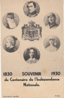 Delcampe - FAMILLE ROYALE BELGE. 1830 SOUVENIR 1930 DU CENTENAIRE DE L INDEPENDANCE NATIONALE - Königshäuser