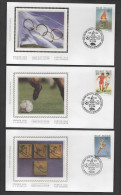 Delcampe - FDC Zijde : Nr 2540/42 Stempel: 9940 Evergem - 1991-2000