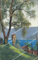 Delcampe - Bf265 Cartolina Lago Di Como Carate Annullo Rosso Como Censura - Como