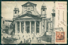 Delcampe - Genova Città Chiesa Santissima Annunziata Cartolina WX3429 - Genova (Genua)