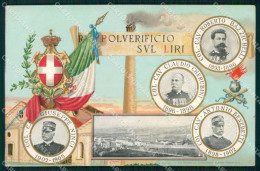 Delcampe - Militari Artiglieria Polverificio Sul Liri Tricolore Cartolina XB6432 - Regimente