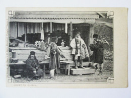 Delcampe - Romania:Groupe De Nomades/gitans C.p.vers 1900/Group Of Nomads/gypsies Unused Post.around 1900 See Pictures - Rumänien