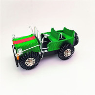 Delcampe - Wire Art Handmade Jeep Model, Aluminum Wire Off-road Vehicle Figurine Home Ornament Souvenir Gift-Dark Green - LKW, Busse, Baufahrzeuge