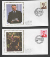 Delcampe - FDC Zijde : Nr 2559/60 Stempel: Brussel1 1000 Bruxelles1 - 1991-2000