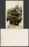 Delcampe - China Old Real Photo Photograph Card, Summer Palace Bronze Pavilion Pekin Peking - China