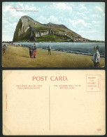 Delcampe - Gibraltar Old Colour Postcard Beach & ROCK From NEUTRAL GROUND - Gibraltar