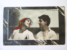 Delcampe - Romania:Jeunes Gitans,carte Postale Voyage 1903/Young Gypsies 1903 Mailed Postcard,see Pictures - Rumänien