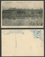 Delcampe - China Old Postcard Lotus Pond Shiao-Ho-Yen Mukden, Flags Lake Panorama 奉天 小河沿 蓮池 - China