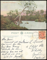 Delcampe - Australia Queen Victoria 1d 1902 Old Postcard River Yarra Templestowe, Melbourne - Autres & Non Classés