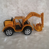 Delcampe - Wire Art Handmade Excavator Model, Aluminum Wire Construction Truck Craft Collectible Gift-Gold - LKW, Busse, Baufahrzeuge
