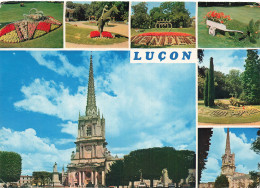 Delcampe - 85 LUCON LE JARDIN DUMAINE ET LA CATHEDRALE NOTRE DAME - Lucon