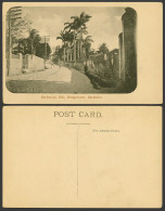 Delcampe - Barbados Old Postcard Barbarees Hill, Bridgetown, Street Scene Palm Trees B.W.I. - Barbados (Barbuda)