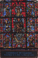 Delcampe - 28  CHARTRES LA CATHEDRALE VITRAIL DE NOTRE DAME DE LA BELLE VERRIERE - Chartres