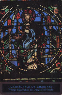 Delcampe - 28  CHARTRES LA CATHEDRALE VITRAIL DE LA VIERGE - Chartres
