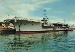 Delcampe - 29 BREST LE PORTE AVIONS CLEMENCEAU - Brest