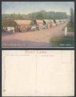 Delcampe - Ceylon Old Colour Postcard View On Tea Estate Lipton Series Double Bullock Carts - Sri Lanka (Ceylon)