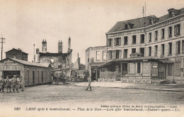 Delcampe - 02  LAON LA PLACE DE LA GARE - Laon
