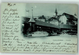 Delcampe - 6000 Luzern Lucerne 1898 Mondschein Spreuerbrücke - 10597265 - Luzern