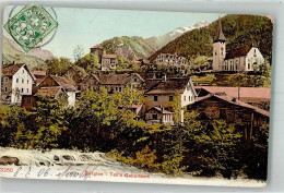 Delcampe - 6463 Bürglen UR 1906 Foto AK Kirche Briefmarke Bildseite - 38194333 - Bürglen
