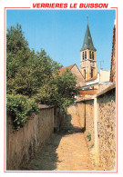 Delcampe - 91 VERRIERES LE BUISSON LA RUELLE DE L EGLISE - Verrieres Le Buisson
