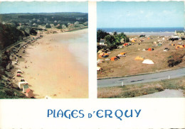 Delcampe - 22 ERQUY LA PLAGE DE CAROUA ET LE CAMPING - Erquy