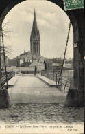 Delcampe - CPA Caen Le Clocher Saint Pierre Vue Prise Du Chateau - Caen