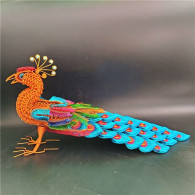 Delcampe - Limited Time Flash Sale Large 45cm Aluminium Wire Phoenix Model, Handmade Peacock Home Decor-B - Oriental Art