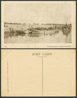 Delcampe - IRAQ Old Postcard Unloading Supplies At A Depot On Tigris River Boats Steam Ship - Irak