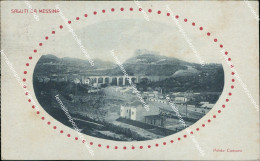 Delcampe - Bg193 Cartolina Saluti Da Messina Ponte Camaro 1923 - Messina