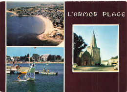 Delcampe - 56 LARMOR PLAGE LA PLAGE DE TOULHARS ET L EGLISE ROMANE - Larmor-Plage