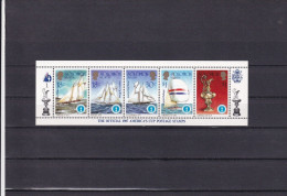 Delcampe - SA26d Solomon Islands 1986 America's Cup Yachting Championship Mint Strip Of 5. - Salomon (Iles 1978-...)