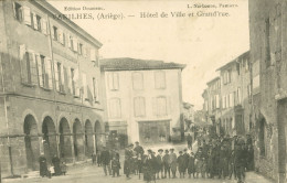 Delcampe - 09 )  VARILHES  -  Hôtel De Ville Et Grand' Rue - Varilhes
