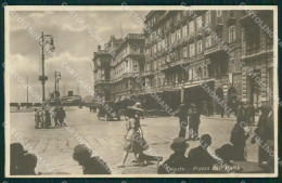 Delcampe - Trieste Città Piazza Unità Foto Cartolina MT1354 - Trieste (Triest)