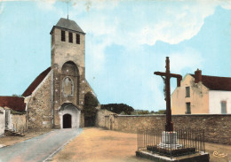 Delcampe - 77 REBAIS L EGLISE ET LE CALVAIRE - Rebais