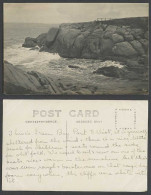 Delcampe - South Australia Old Real Photo Postcard Green Bay Port Elliot Cliffs Rocks Beach - Autres & Non Classés