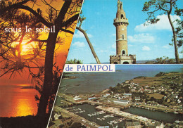 Delcampe - 22 PAIMPOL LA TOUR KERROC H ET VUE AERIENNE DU PORT - Paimpol