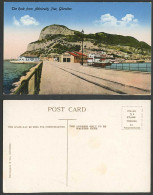 Delcampe - Gibraltar Old Colour Postcard The Rock From Admiralty Pier Street Benzaque & Co. - Gibraltar