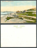 Delcampe - China Old Postcard Bathing Tents Weihaiwei Island Wei-Hai-Wei Houseboat Panorama - China