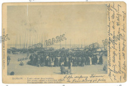 Delcampe - CH 05 - 27318 HANKOW, Harbor, The Crowd Around A Travelling Juggler, China - Old Postcard - Used - 1913 - China
