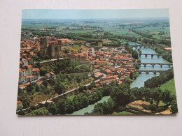 Delcampe - CP CARTE POSTALE HERAULT BEZIERS VUE AERIENNE CATHEDRALE St NAZAIRE ORB PONTS - Beziers