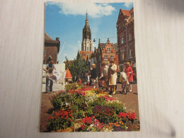 Delcampe - CP CARTE POSTALE PAYS-BAS DELFT MARCHE AUX FLEURS - Vierge - Delft