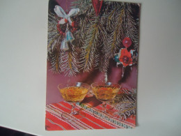 Delcampe - ROMANIA  POSTCARDS 1976 GREETING CHRISTMAS  STAMPS - Rumänien